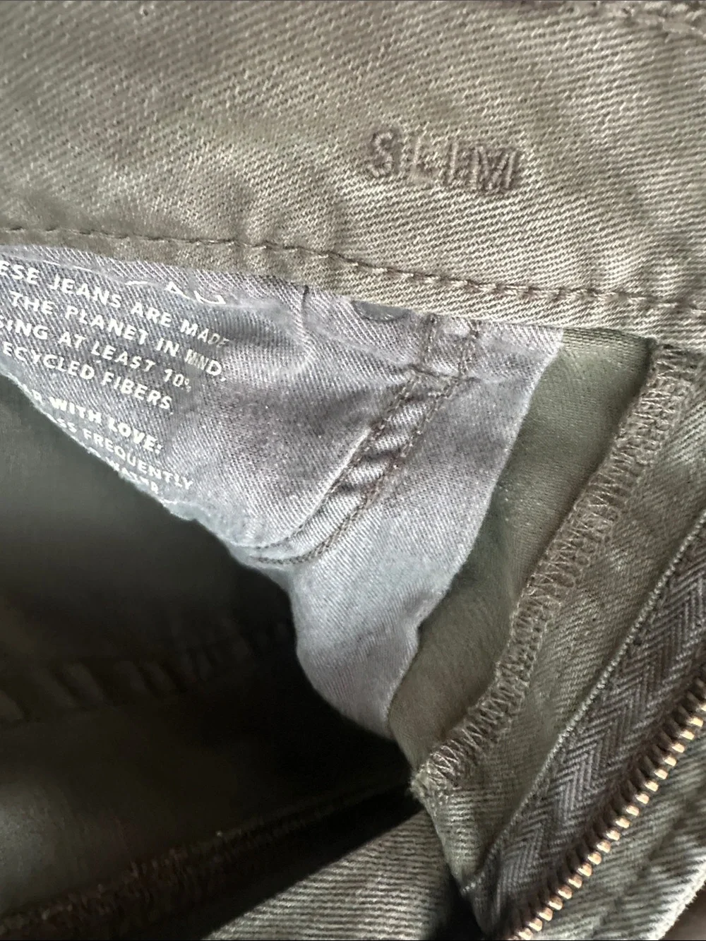 American Eagle Outfitters Olive Slim Men's Jeans